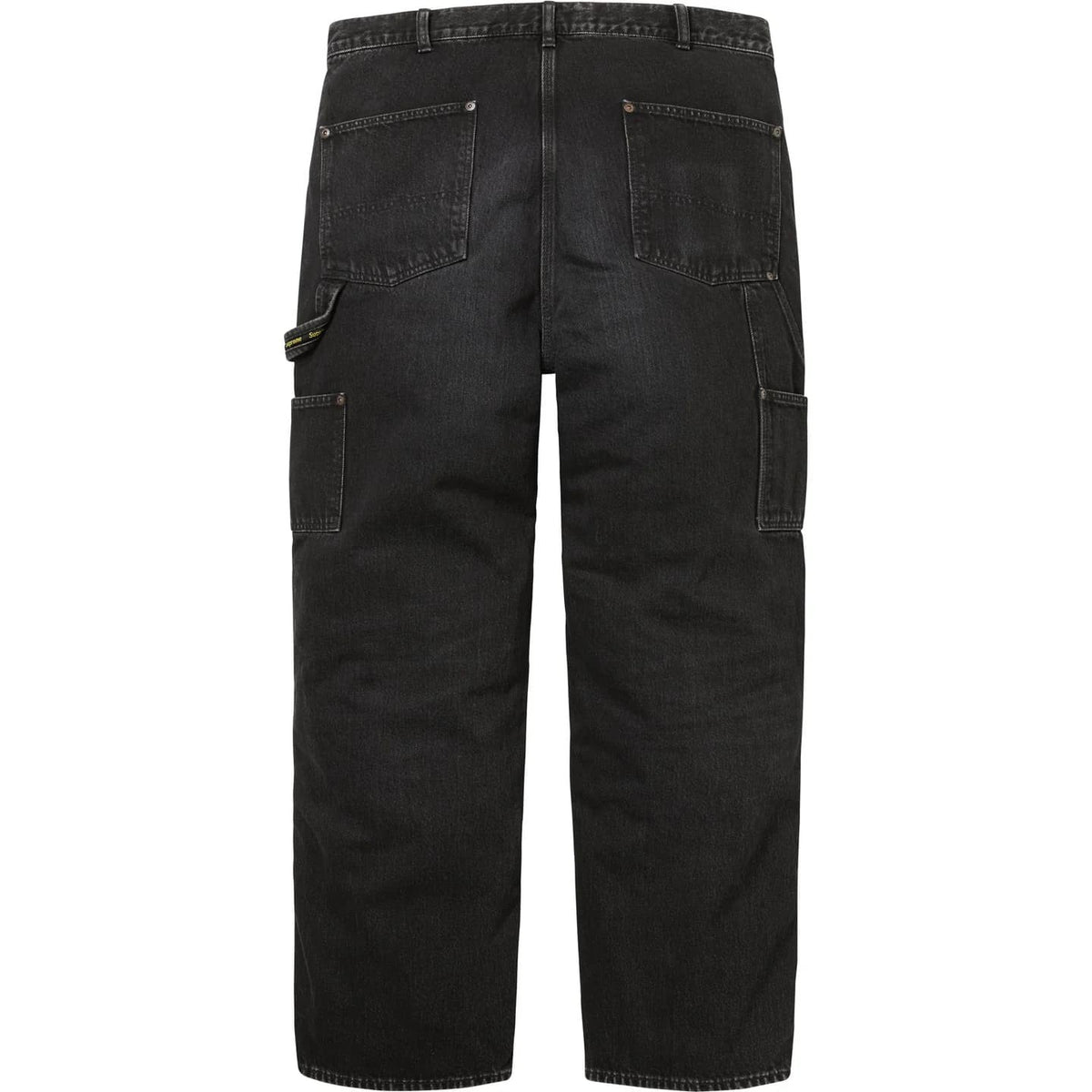 Supreme Worn Double Knee Denim Painter Jean Washed Black