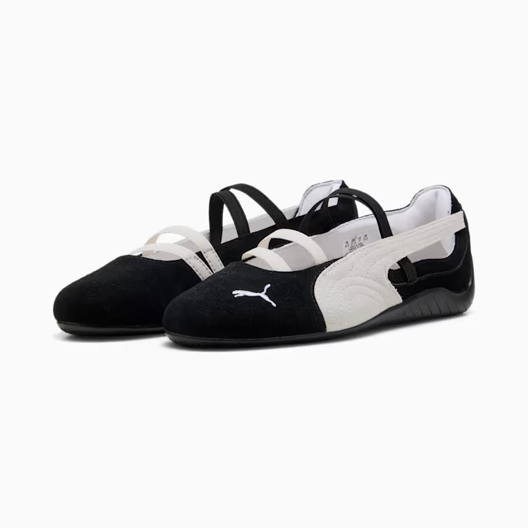 401287-06 Puma Speedcat Ballet Suede Puma Black Puma White Warm White (Women's)