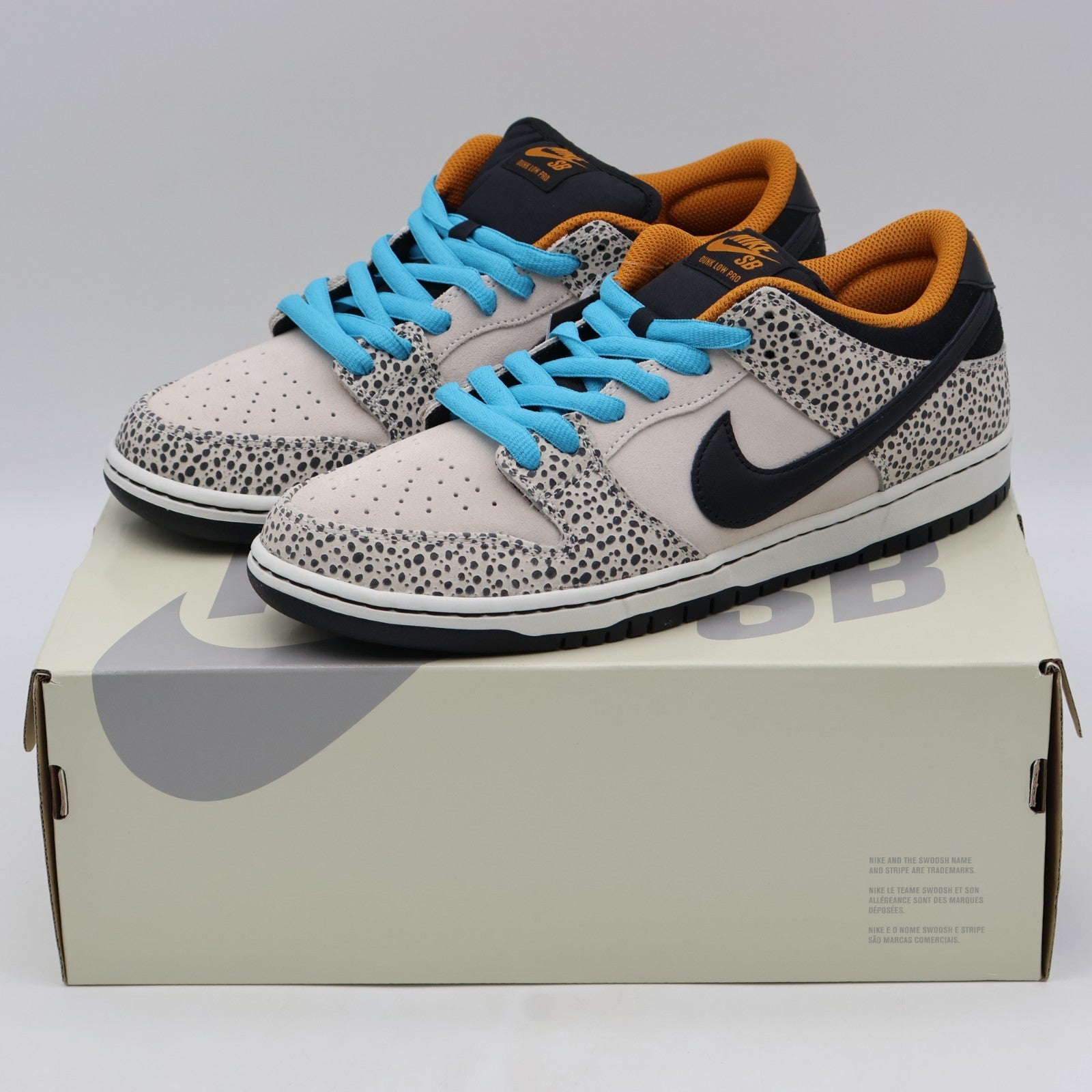 FZ1233-002 Nike SB Dunk Low Pro Electric Safari Phantom and Black (Men's)