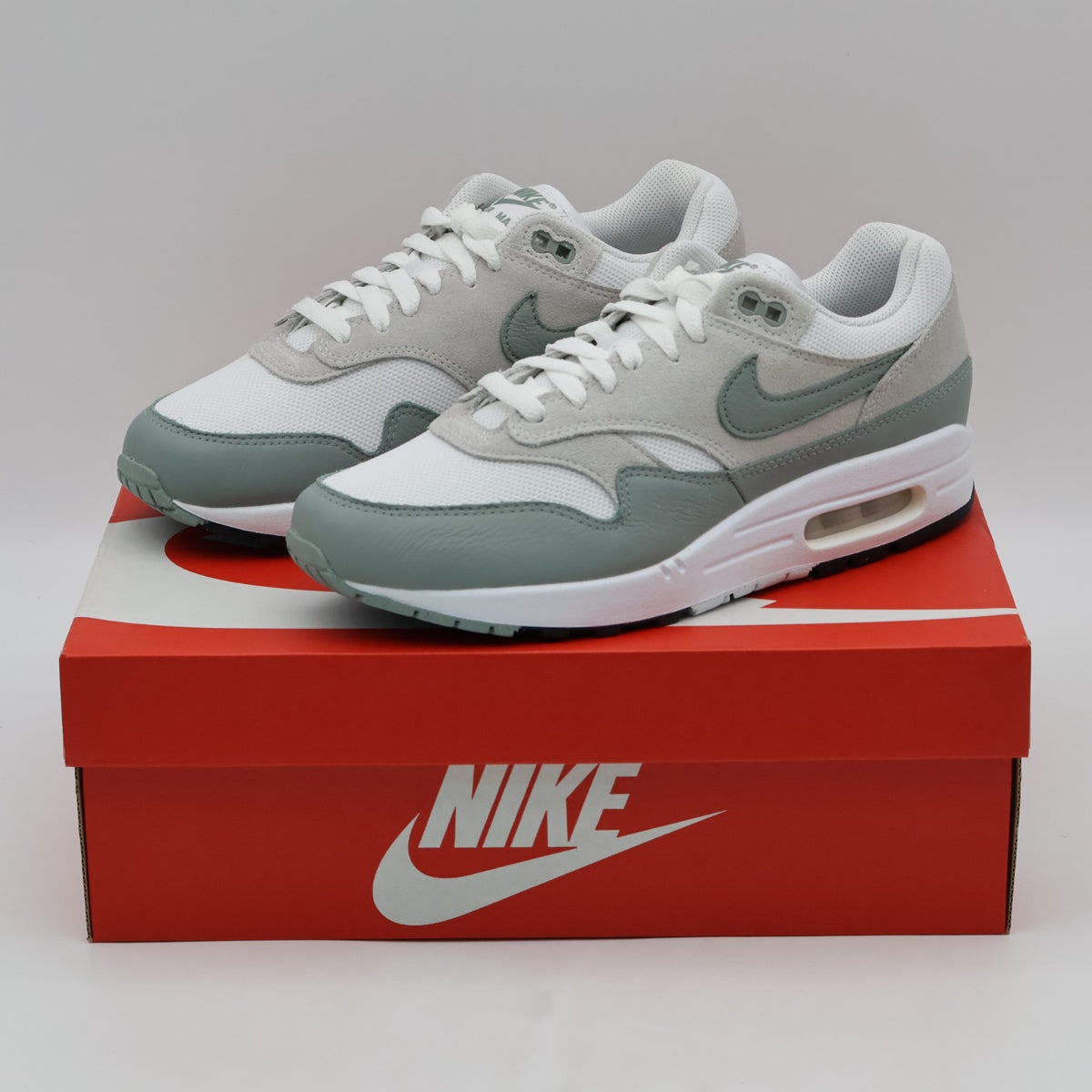 DZ4549-100 Nike Air Max 1 Mica Green White Light Grey Mud Gray Photon Dust