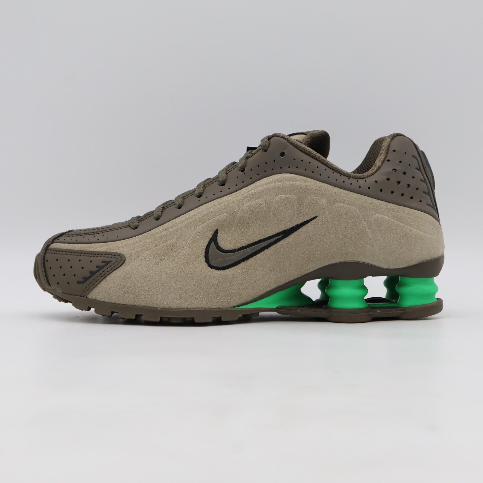 HQ7739-200 Nike Shox R4 Olive Khaki (Women's)