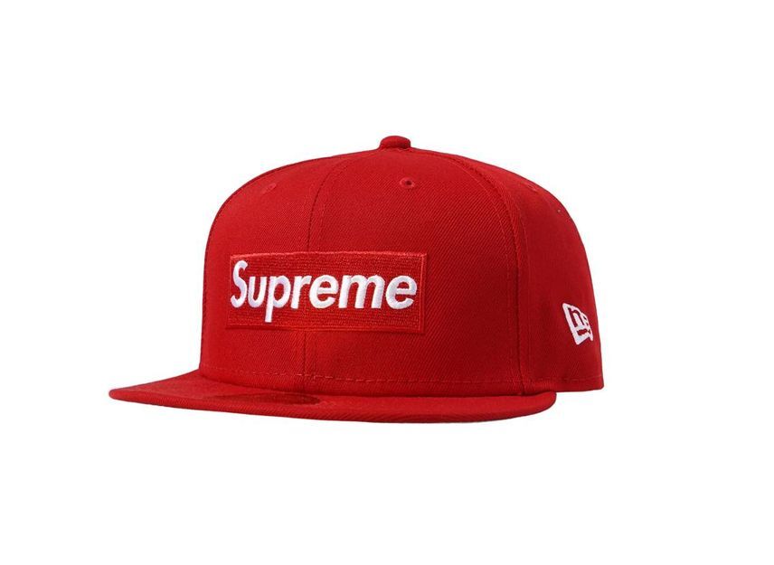 Supreme Money Box Logo New Era Red