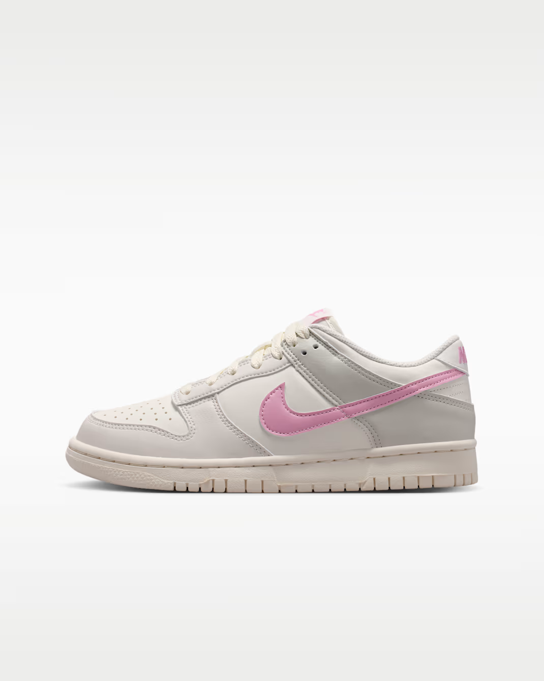 IU7766-105 Nike GS Dunk Low "Sail/Phantom"