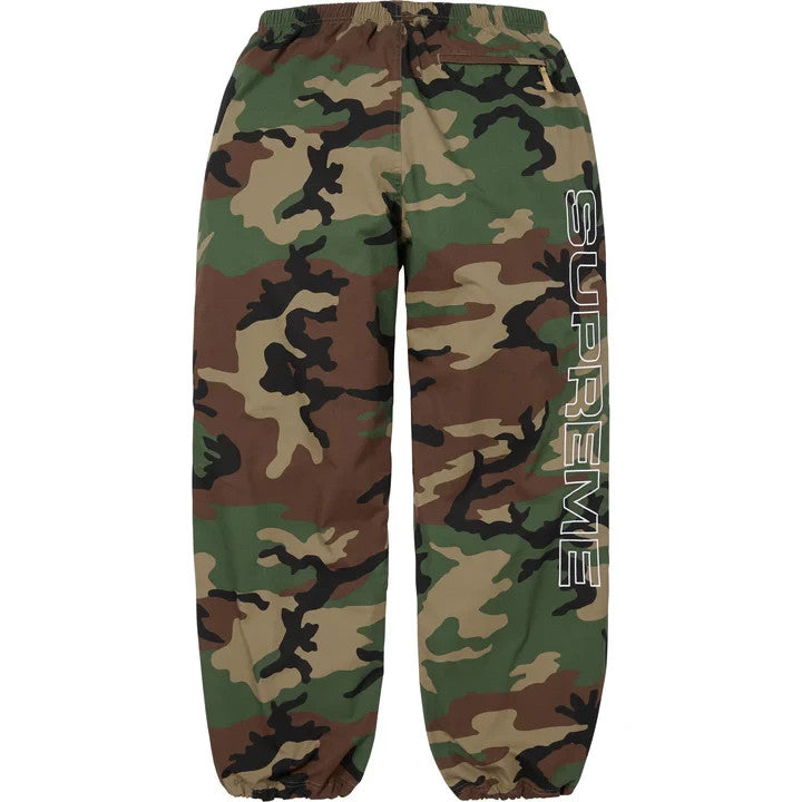Supreme Spellout Embroidered Ripstop Track Pant Woodland Camo