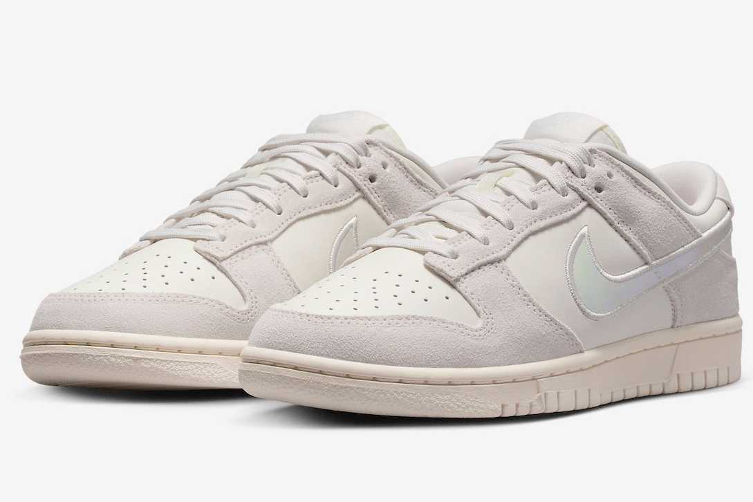 HF5074-133 Nike Dunk Low Iridescent Swoosh (Women's)