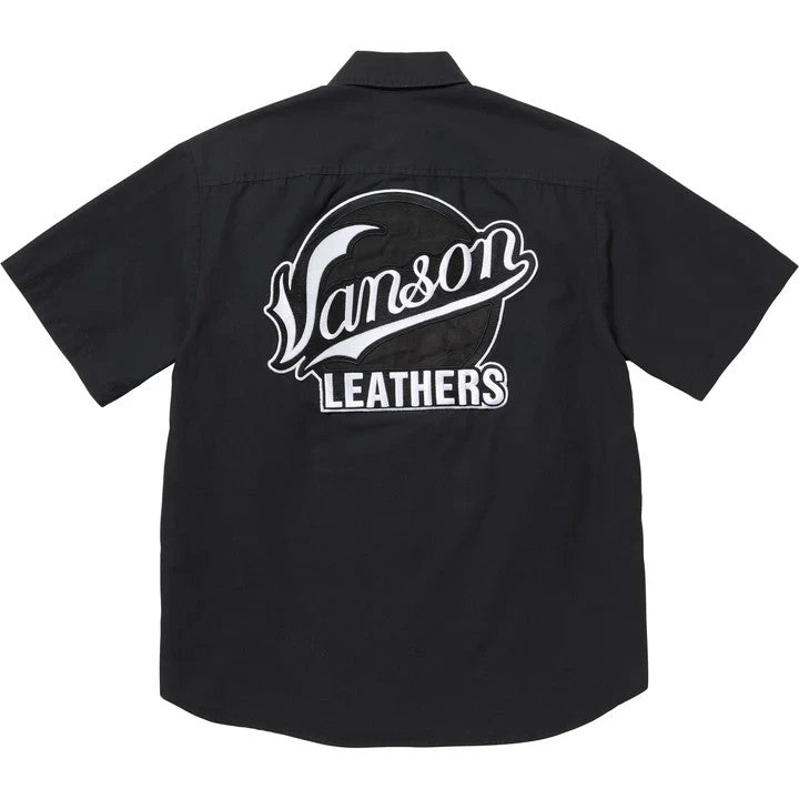 Supreme Vanson Leathers S/S Work Shirt Black