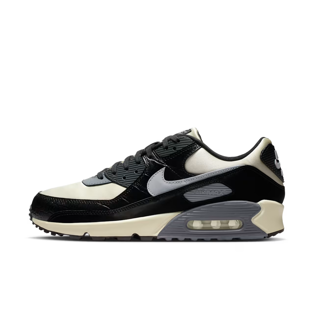 IO4468-100 Nike Air Max 90 Coconut Milk Black (Men's)
