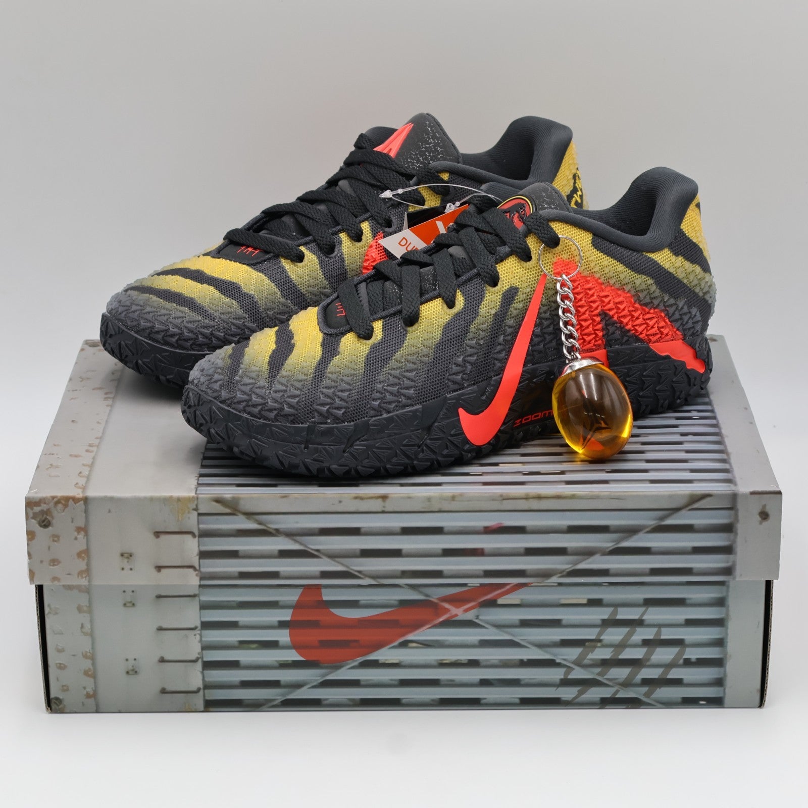 IU7239-001 Jurassic Park Nike Ja EP 3 Raptor Anthracite Bright Crimson (Men's)