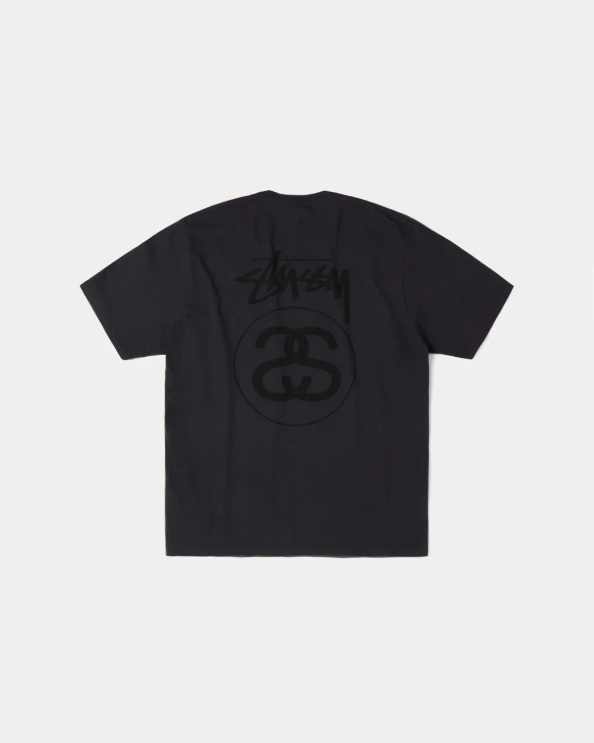Stussy Stock Link Tee Pigment Dyed Faded Black