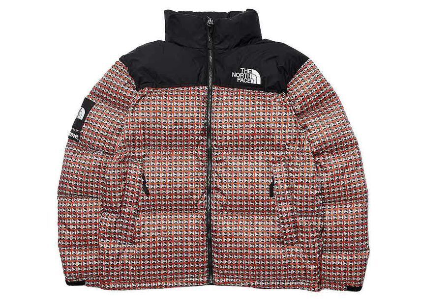 Supreme The North Face Studded Nuptse Jacket Red