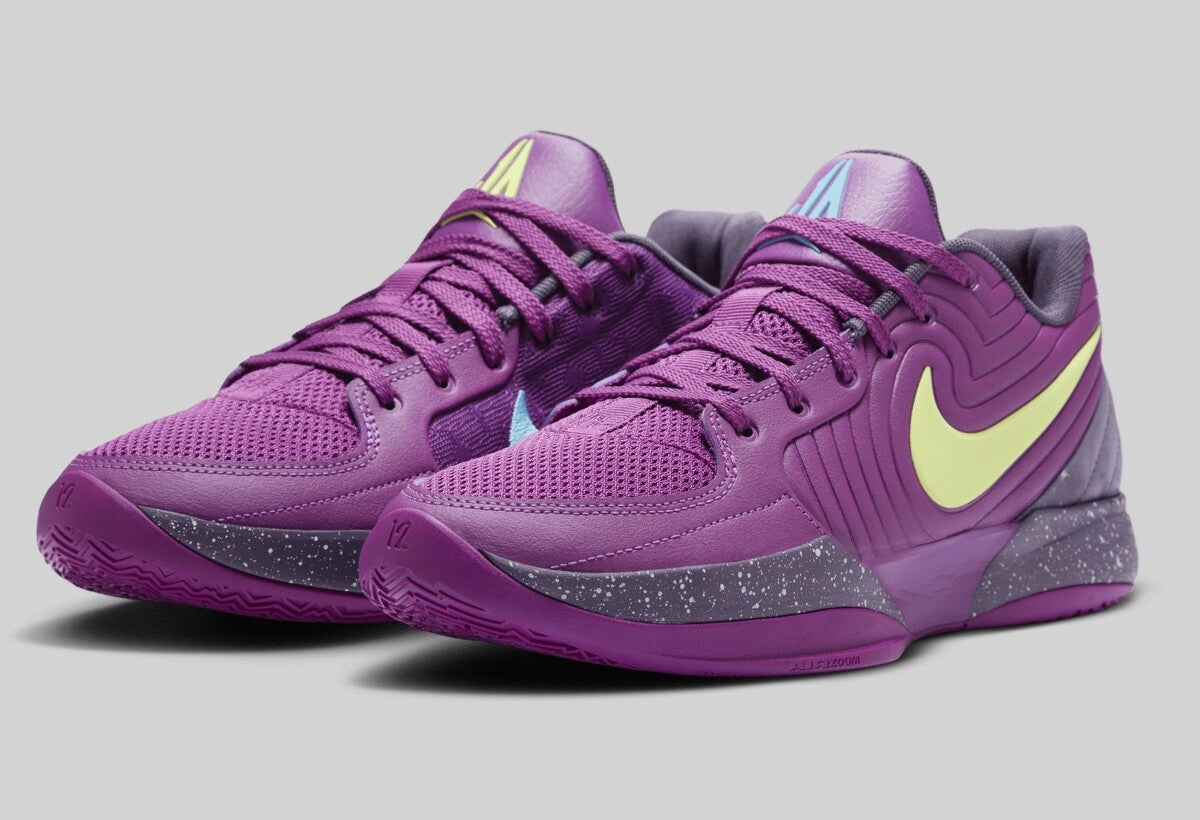 FD7327-500 Nike Ja 2 Bold Berry Light Lemon Twist Dark Raisin Baltic Blue (Men's