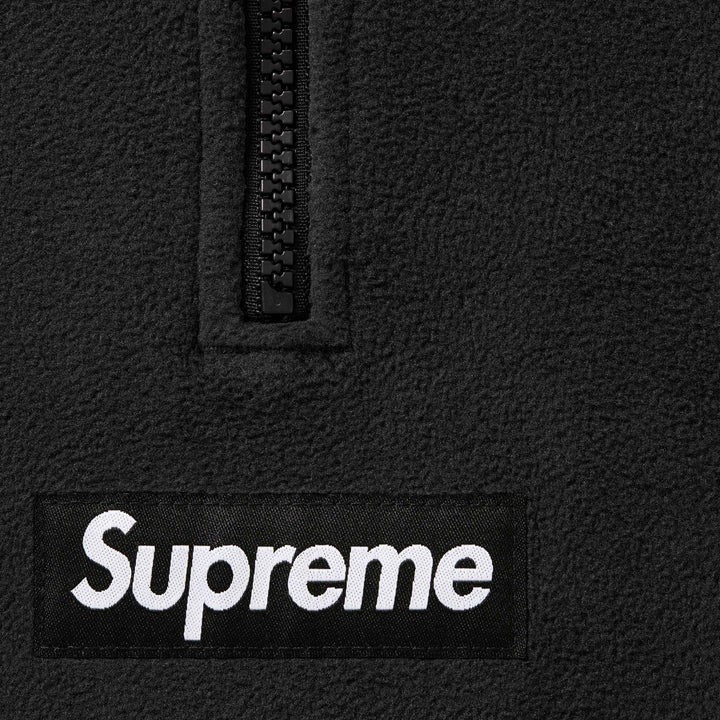 Supreme Polartec Face Mask Half Zip Hooded Sweatshirt Black