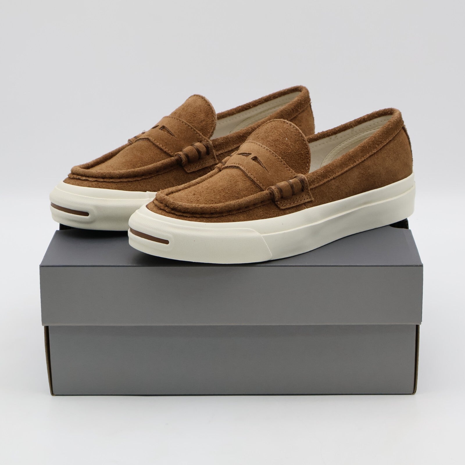 33301370 Graphpaper à Converse Jack Purcell Loafer Brown (Men's)