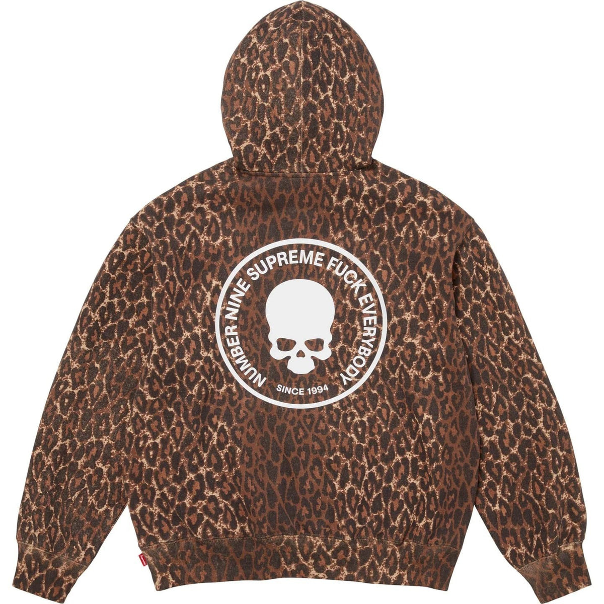 Supreme Number (N)ine Hooded Sweatshirt Leopard
