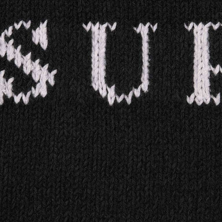 Supreme Contrast Logo Sweater Black