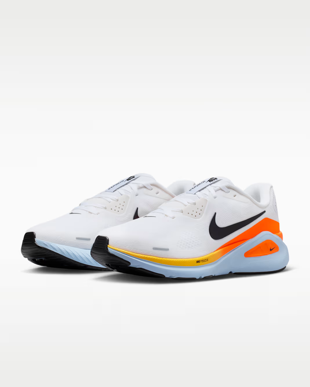 HJ1102-107 Nike Structure 26 White Total Orange (Men's)