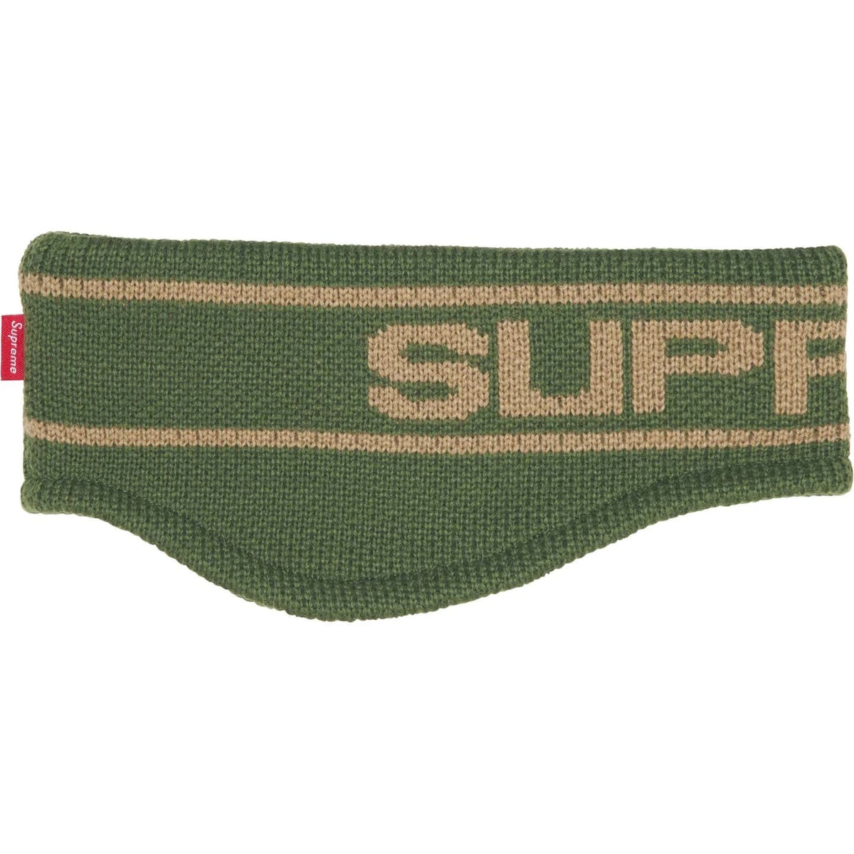 Supreme Contrast Logo Headband Olive