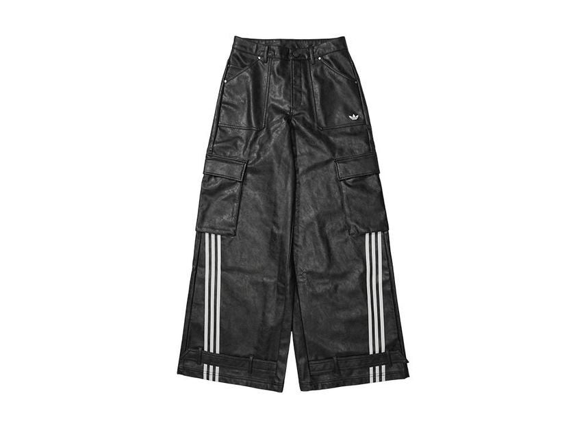 Adilenium Season 3 Vintage Faux Leather Pants Black
