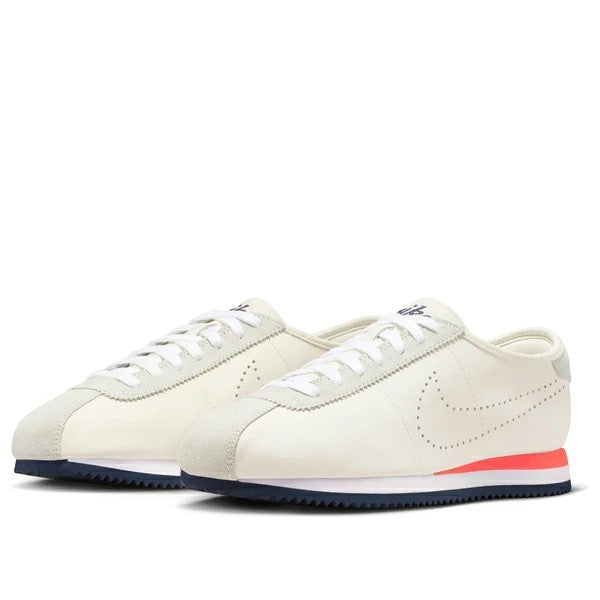 HQ1841-101 Nike Cortez Leather Sail White Light Crimson Midnight Navy (Women's)