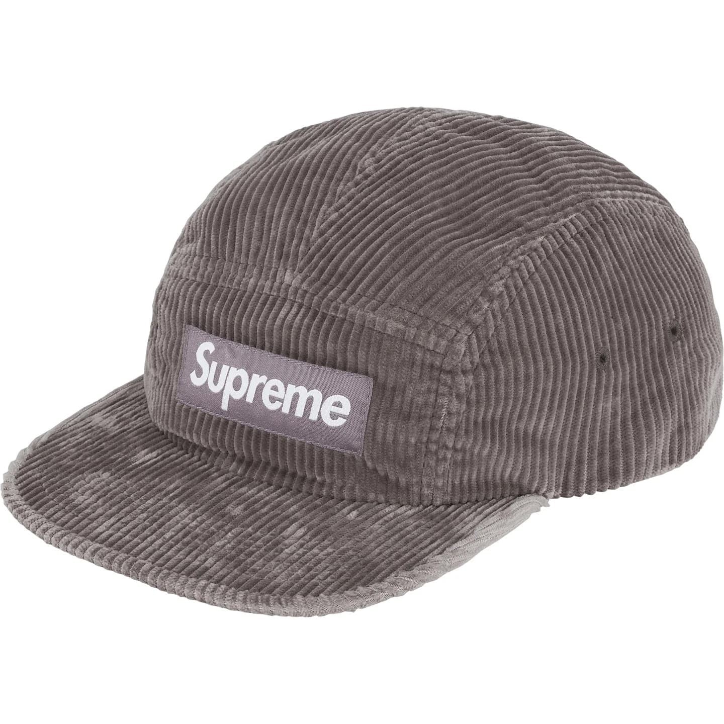 Supreme Corduroy Camp Cap Grey