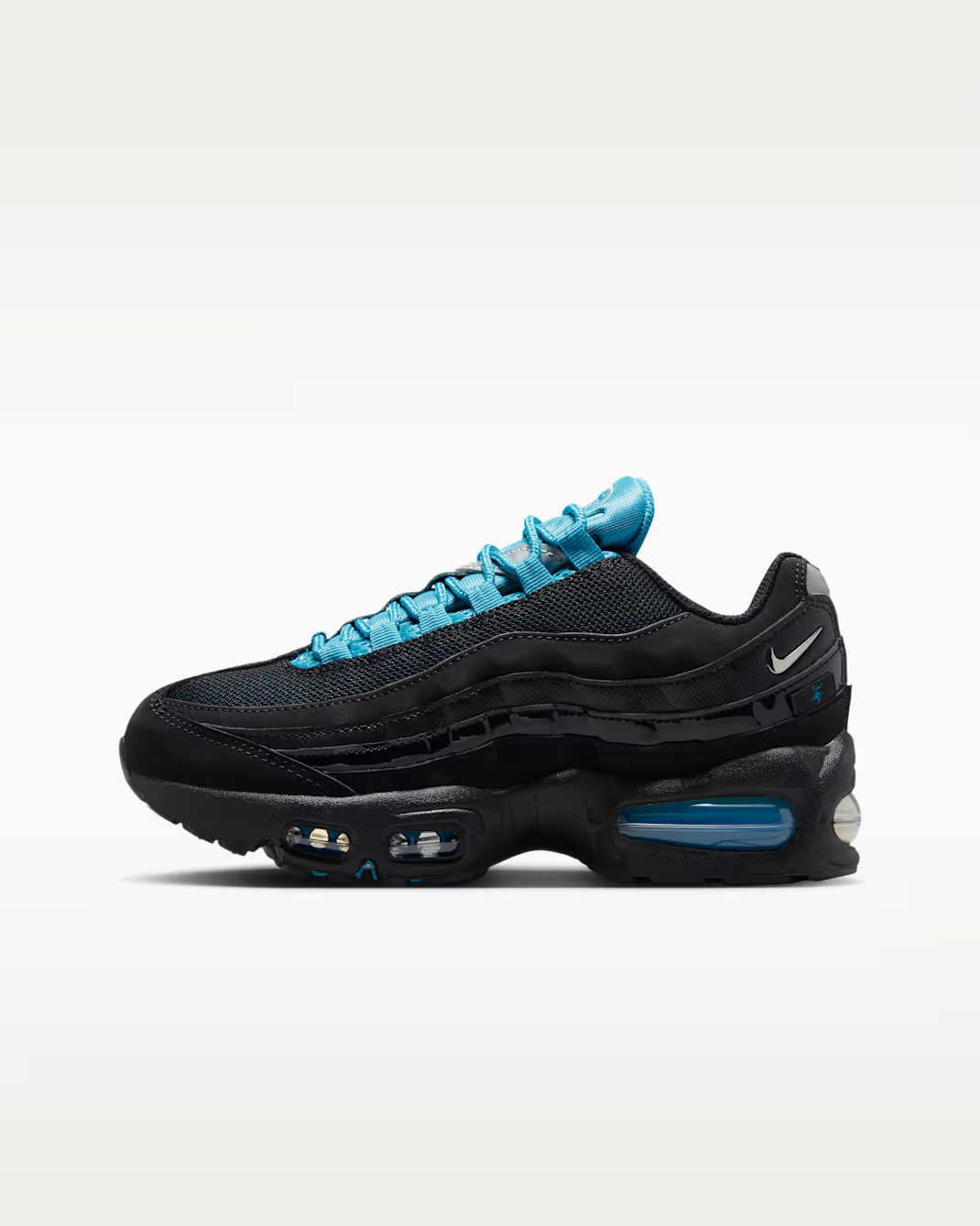 IR2756-001 Nike GS Air Max 95 SE "Black/Gamma Blue" (Kids)