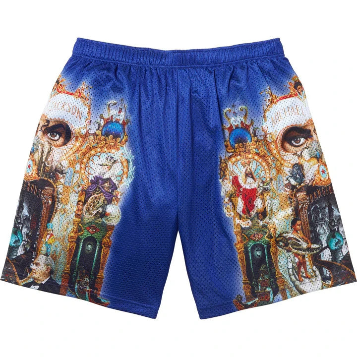 Supreme Michael Jackson Dangerous Mesh Short Royal