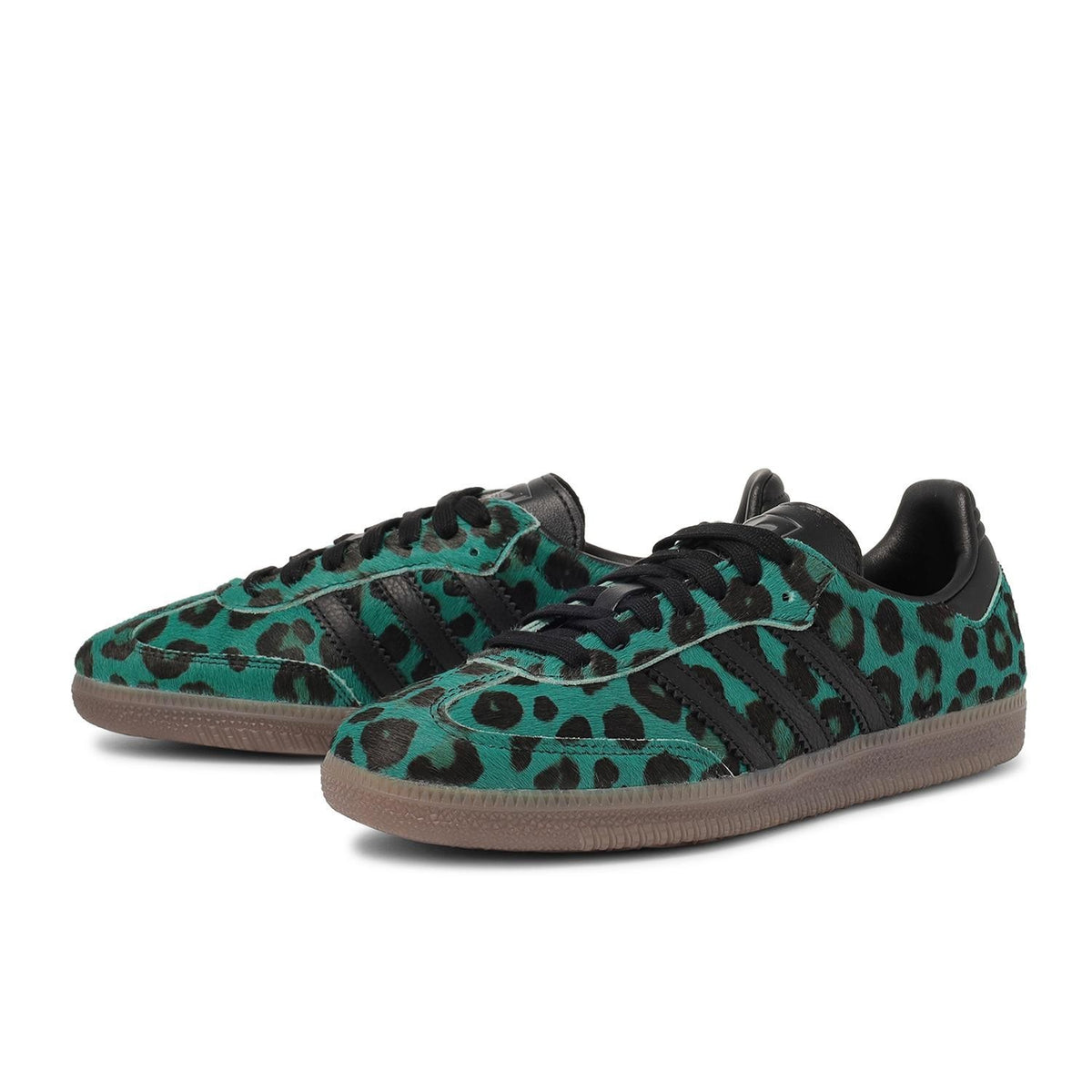 HQ9374 adidas Samba Leopard/Semi Screaming Green (Women's)
