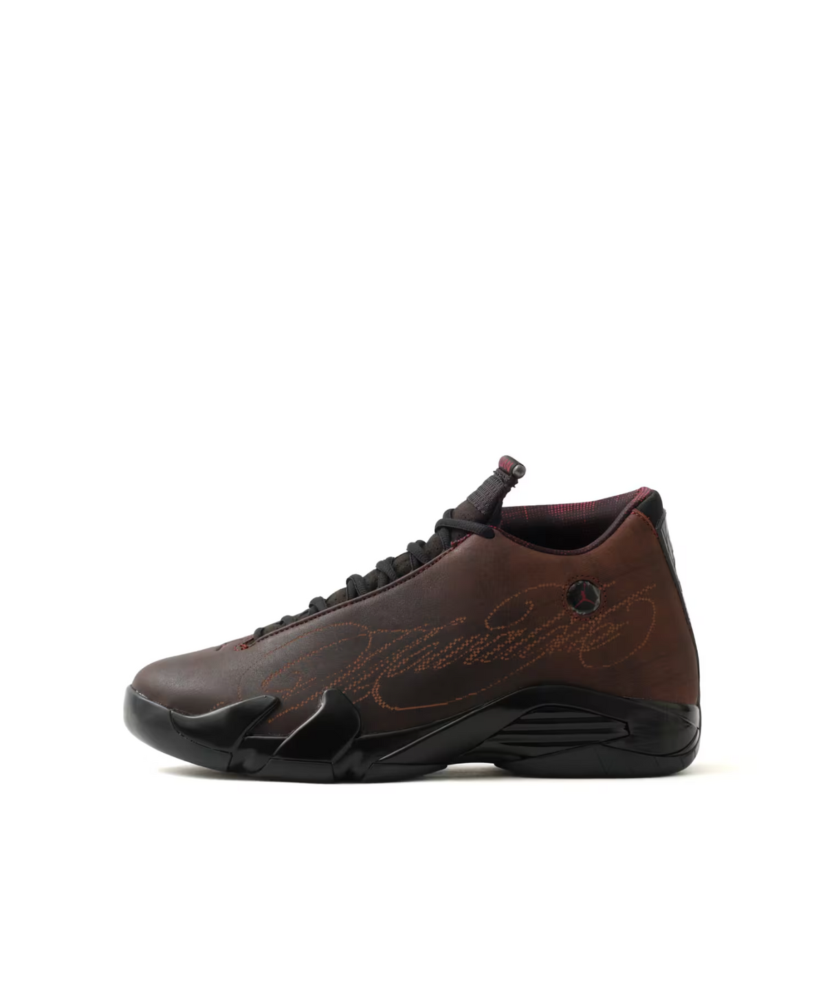 IQ5708-001 Mowalola à Nike Air Jordan 14 Retro SP "Black/Burnt Red" (Men's)