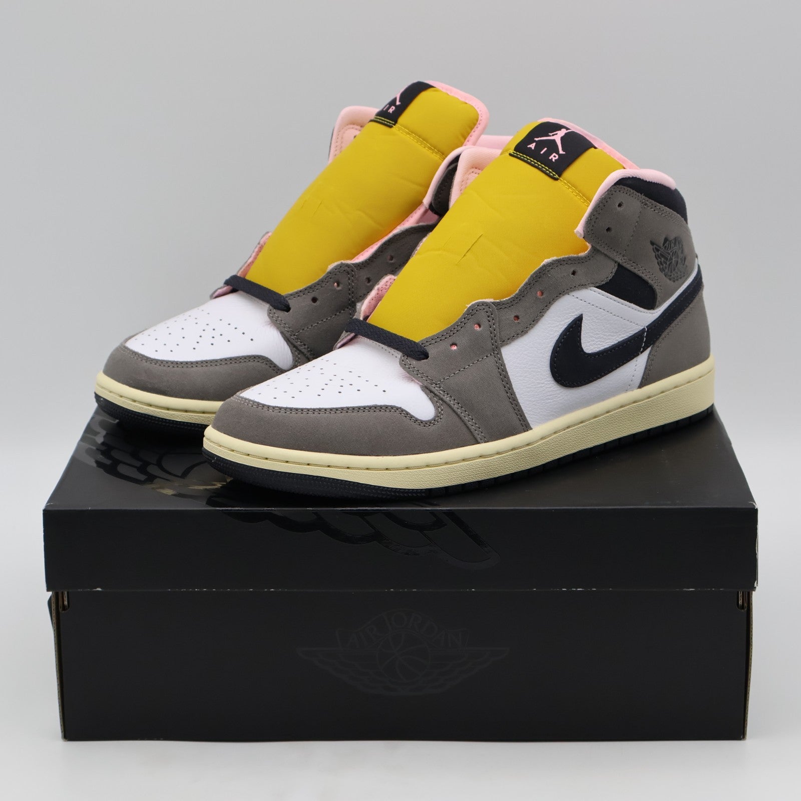 HQ2011-100 Nike Air Jordan 1 Mid Cave Stone (Men's)