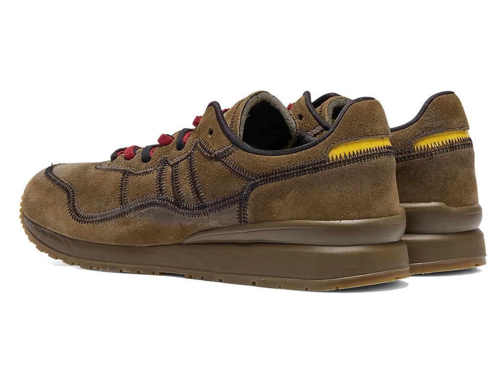 1183C447-201 ONITSUKA TIGER Tiger Ally Stitch Brown Storm Vibrant Yellow(Men's)