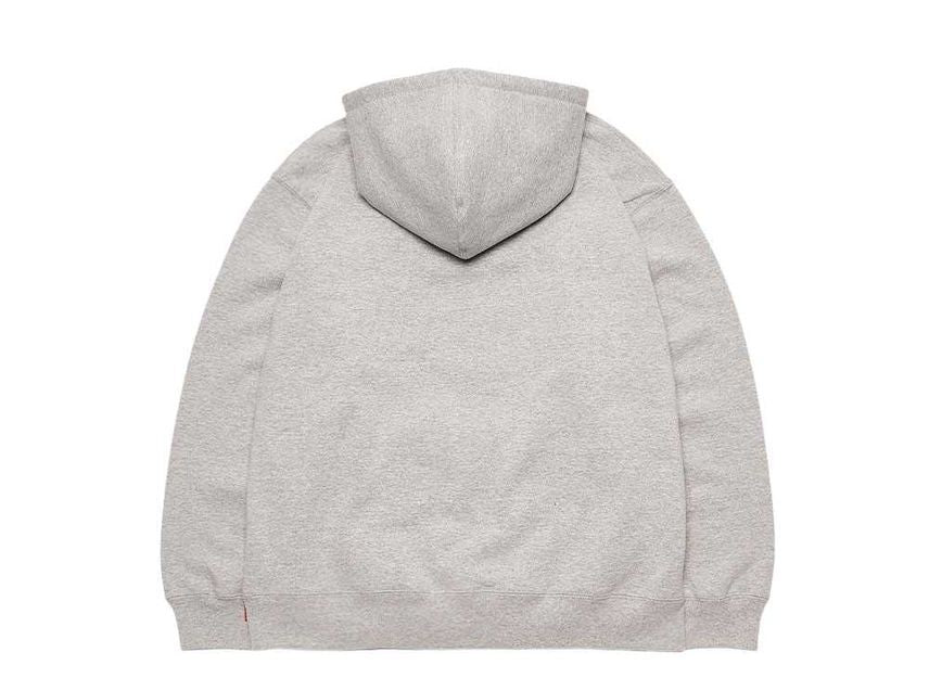 Supreme Burberry Box Logo Hooded Sweatshirt Heather Grey