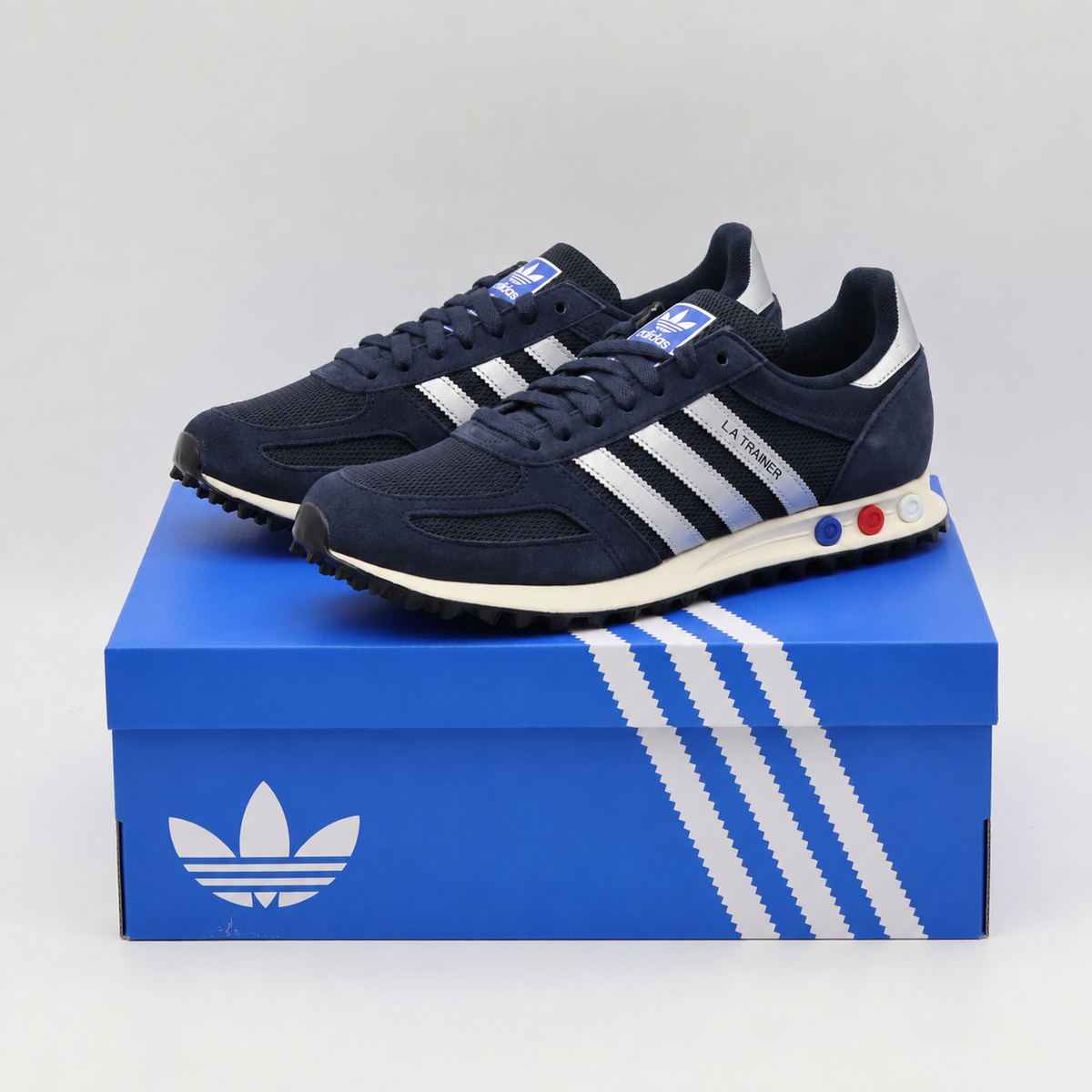 KJ4382 adidas LA Trainer OG Legend Ink Silver Metallic (Men's)