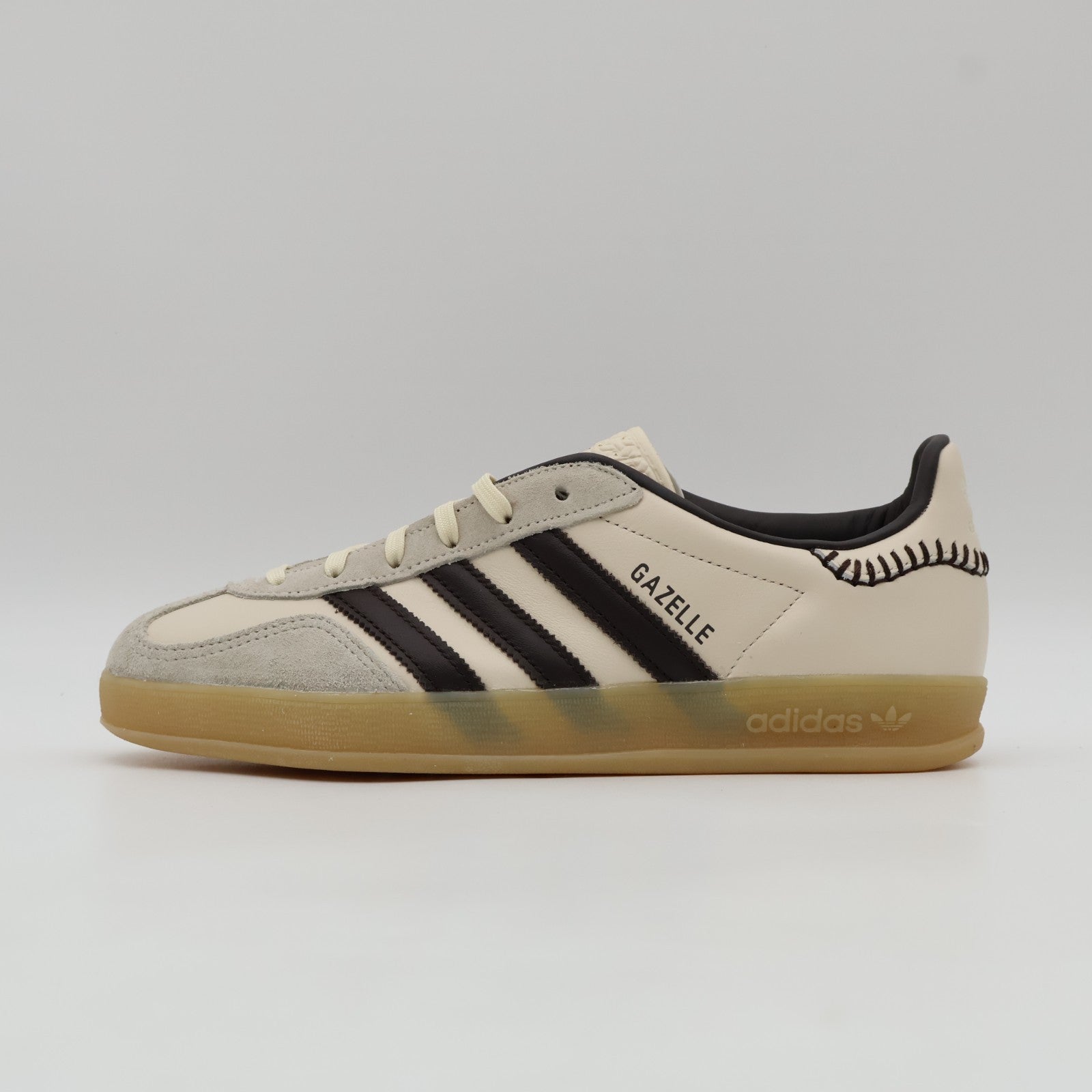 JQ1748 adidas Originals Gazelle Indoor Wonder White Dark Brown Gum Four (Men's)