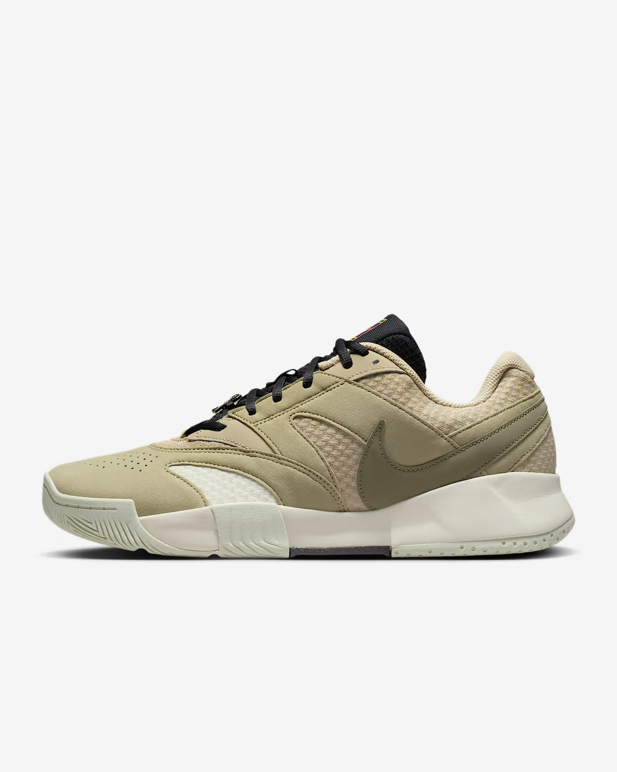 HV1474-200 NikeCourt Lite 4 Heritage Tennis Shoes Desert Khaki Neutral (Men's)