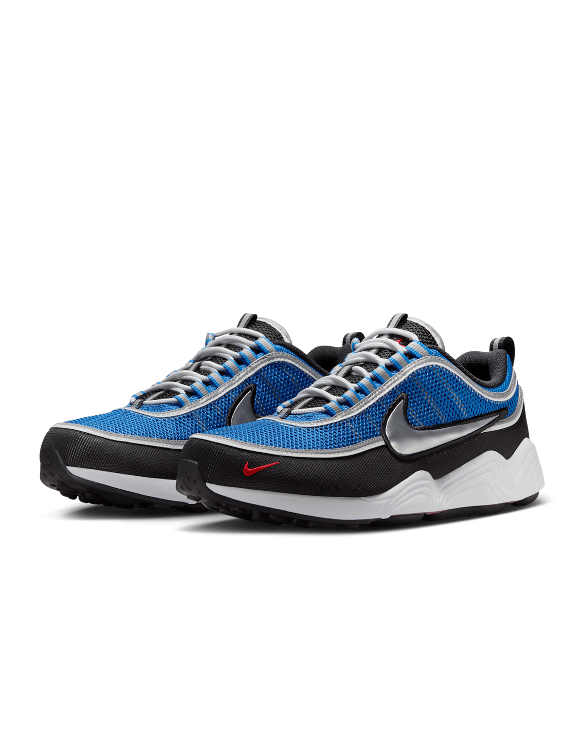 HF9117-400 Nike Air Zoom Spiridon Black and Signal Blue (Men's)