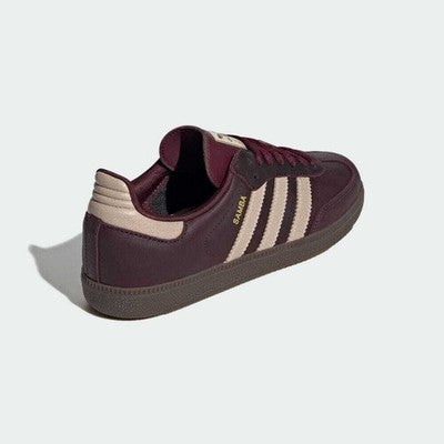 IF7004 adidas Originals Samba OG Maroon Crystal Sand Gold Metallic (Women's)