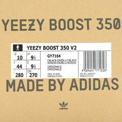 GY7164 Adidas Yeezy Boost 350 V2 Dazzling Blue Core Black Sapphire Royal (Men's)