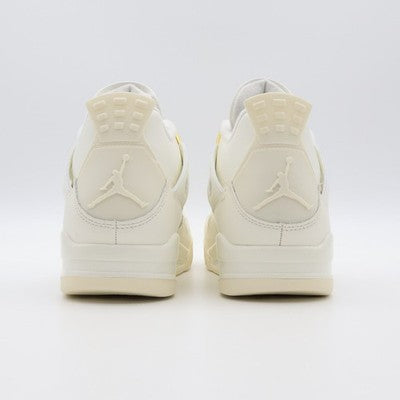 AQ9129-170 Nike Air Jordan 4 Retro White Metallic Gold Sail Black (Women's)