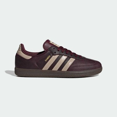 IF7004 adidas Originals Samba OG Maroon Crystal Sand Gold Metallic (Women's)