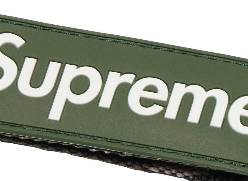 Supreme Webbing Keychain Green Camo (23SS)