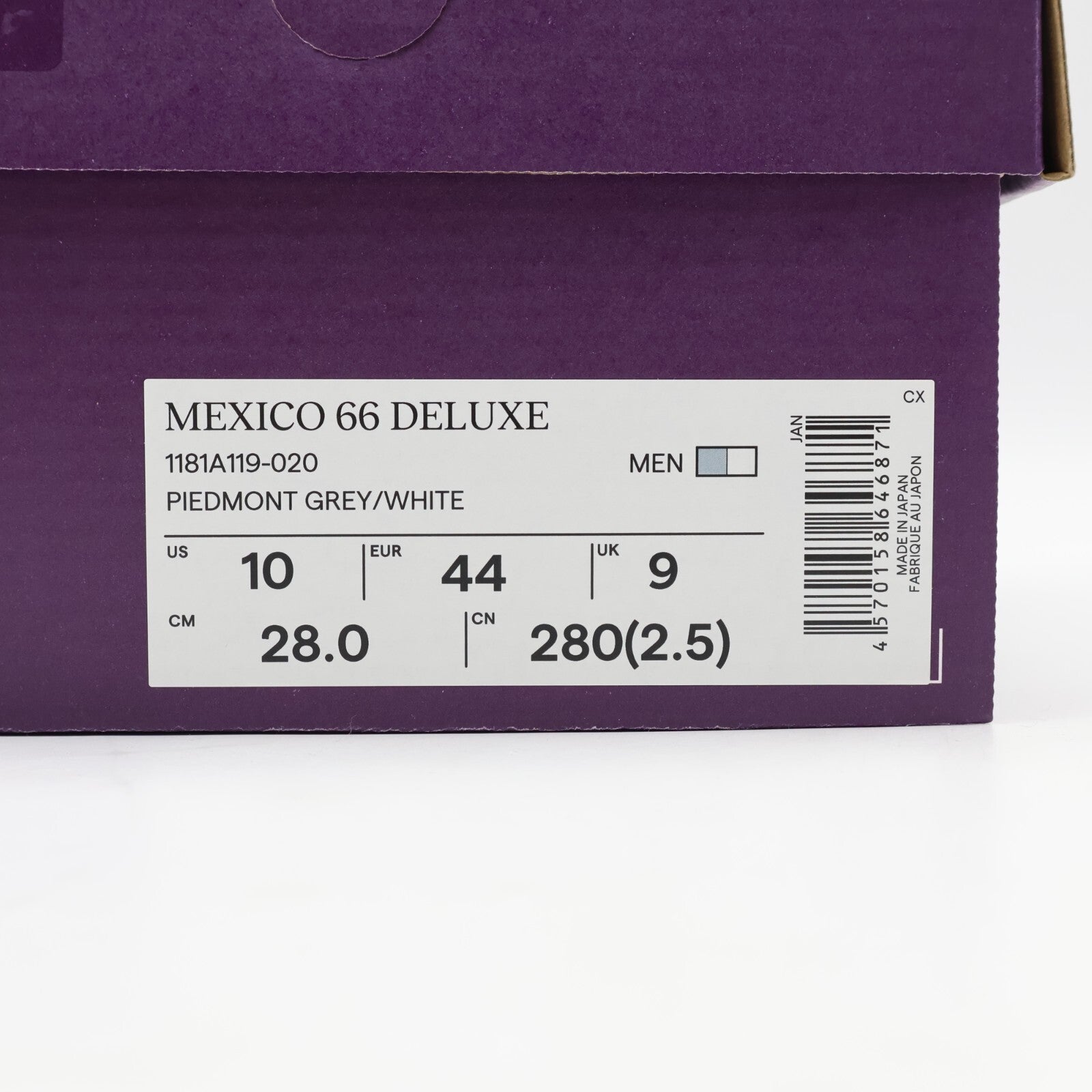1181A119-020 Onitsuka Tiger NIPPON MADE Mexico 66 Deluxe Piedmont Grey (Men's)