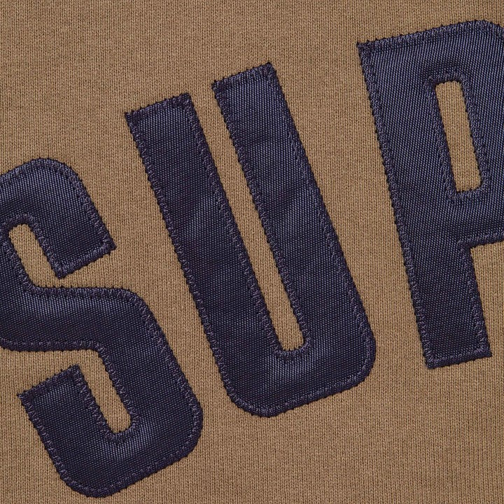 Supreme Arc Thermal Lined Zip Up Hooded Sweatshirt Brown