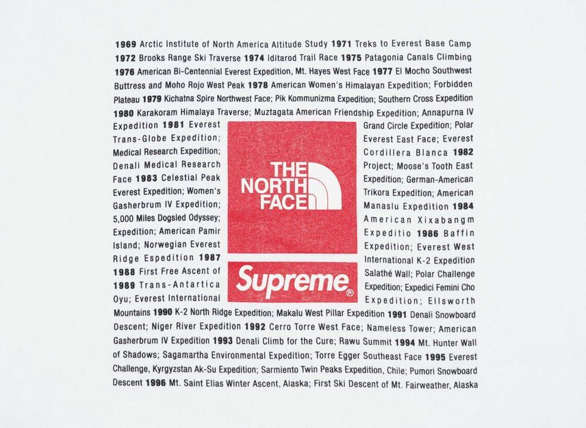 Supreme The North Face Crewneck White