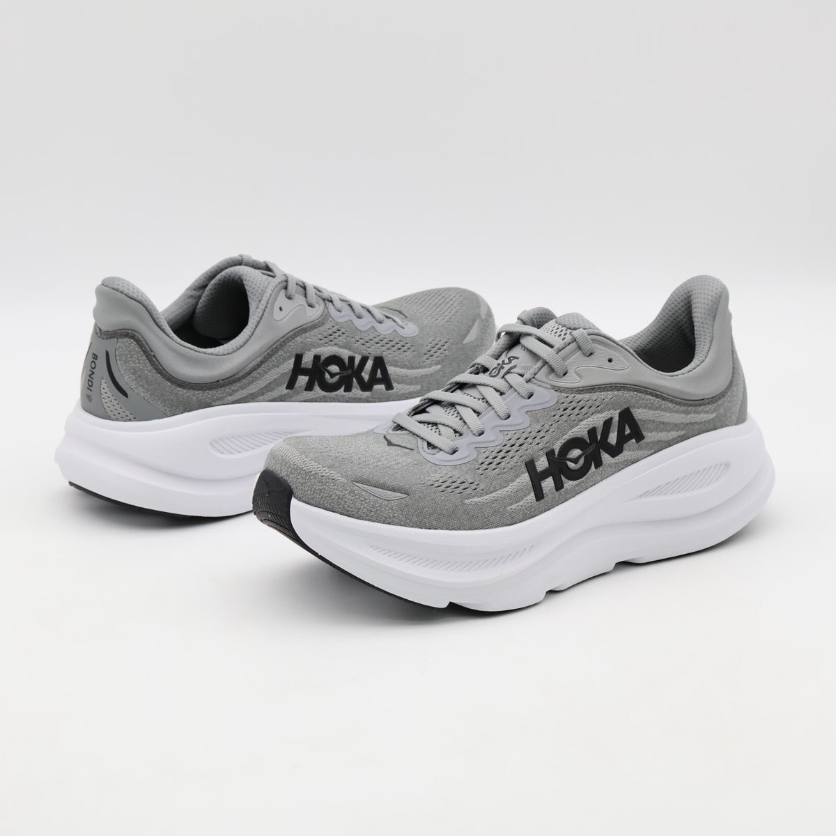 1162011-GCTC HOKA BONDI 9 GALACTIC GREY STELLAR GREY (Men's)