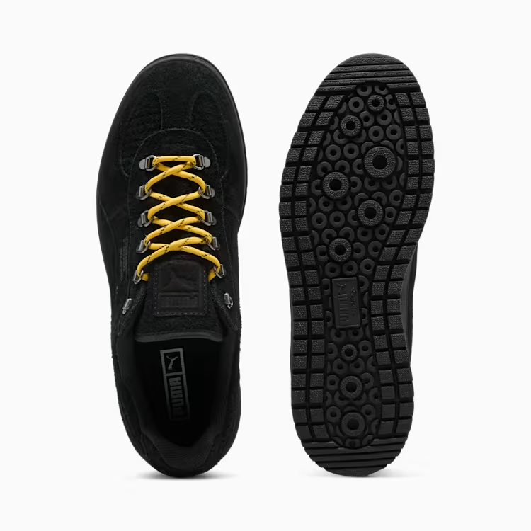 403699-01 Puma Palermo Alpino Fuzzy PUMA Black Yellow Sizzle (Men's)