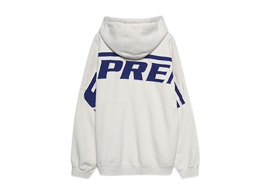 Supreme Wrapped Half Zip Hooded Sweatshirt Stone