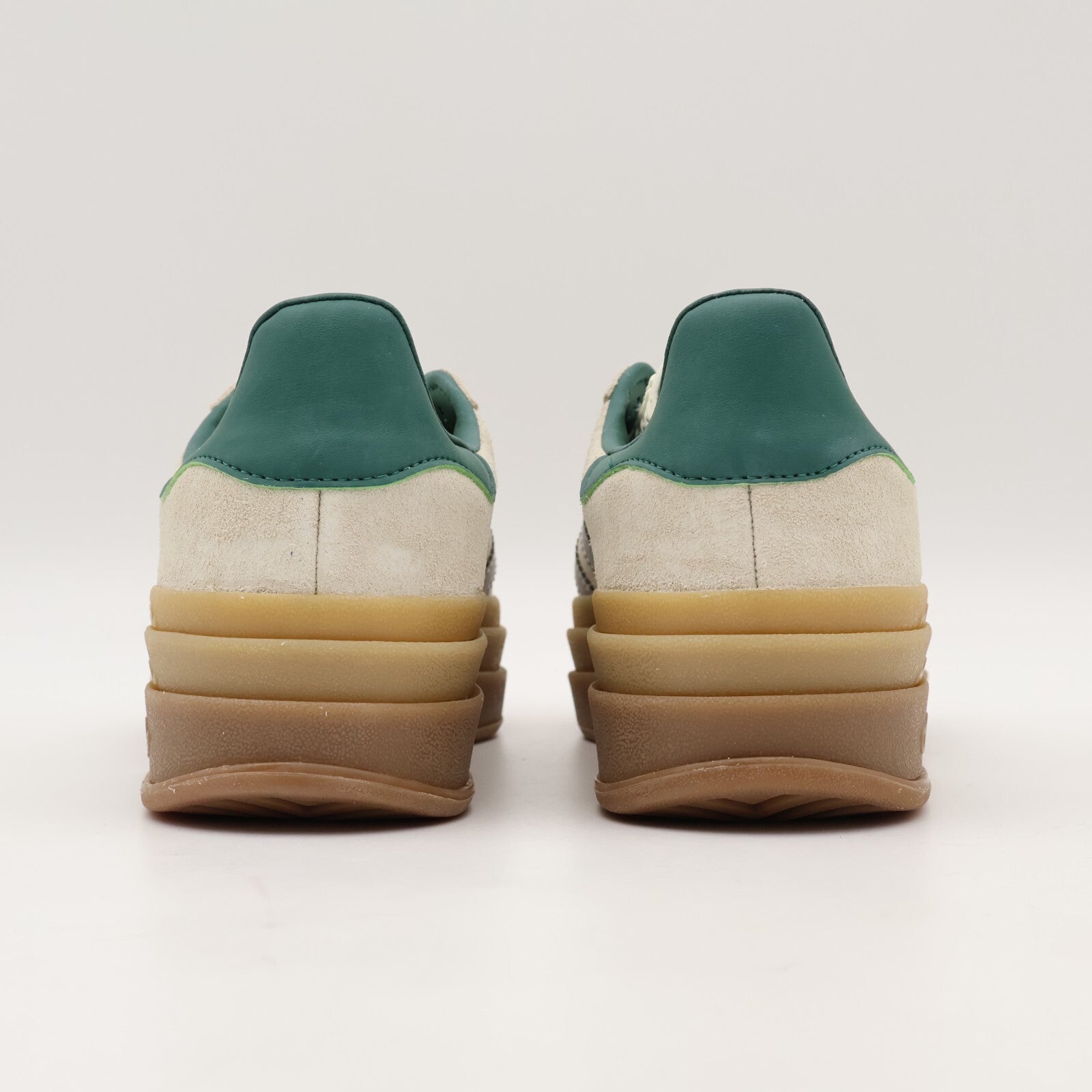 JI0328 adidas Originals Gazelle Bold Off White Silver Metallic College (Women's)