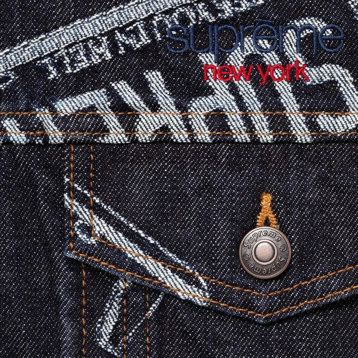 Supreme Denim Trucker Jacket License Plate