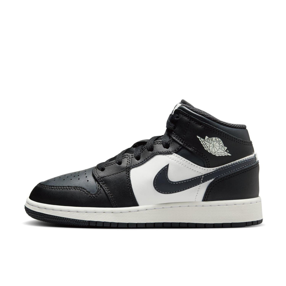 DQ8423-010 NIKE AIR JORDAN 1 MID GS BLACK OFF NOIR-SUMMIT WHITE