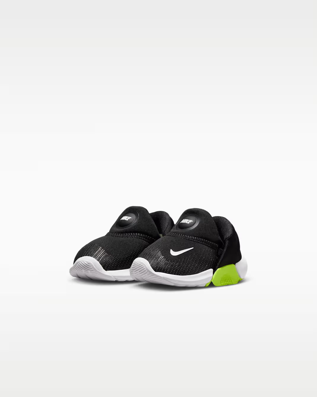 IB3362-001 Nike TD Swoosh Go "Black/Volt/Anthracite/White" (Toddler)